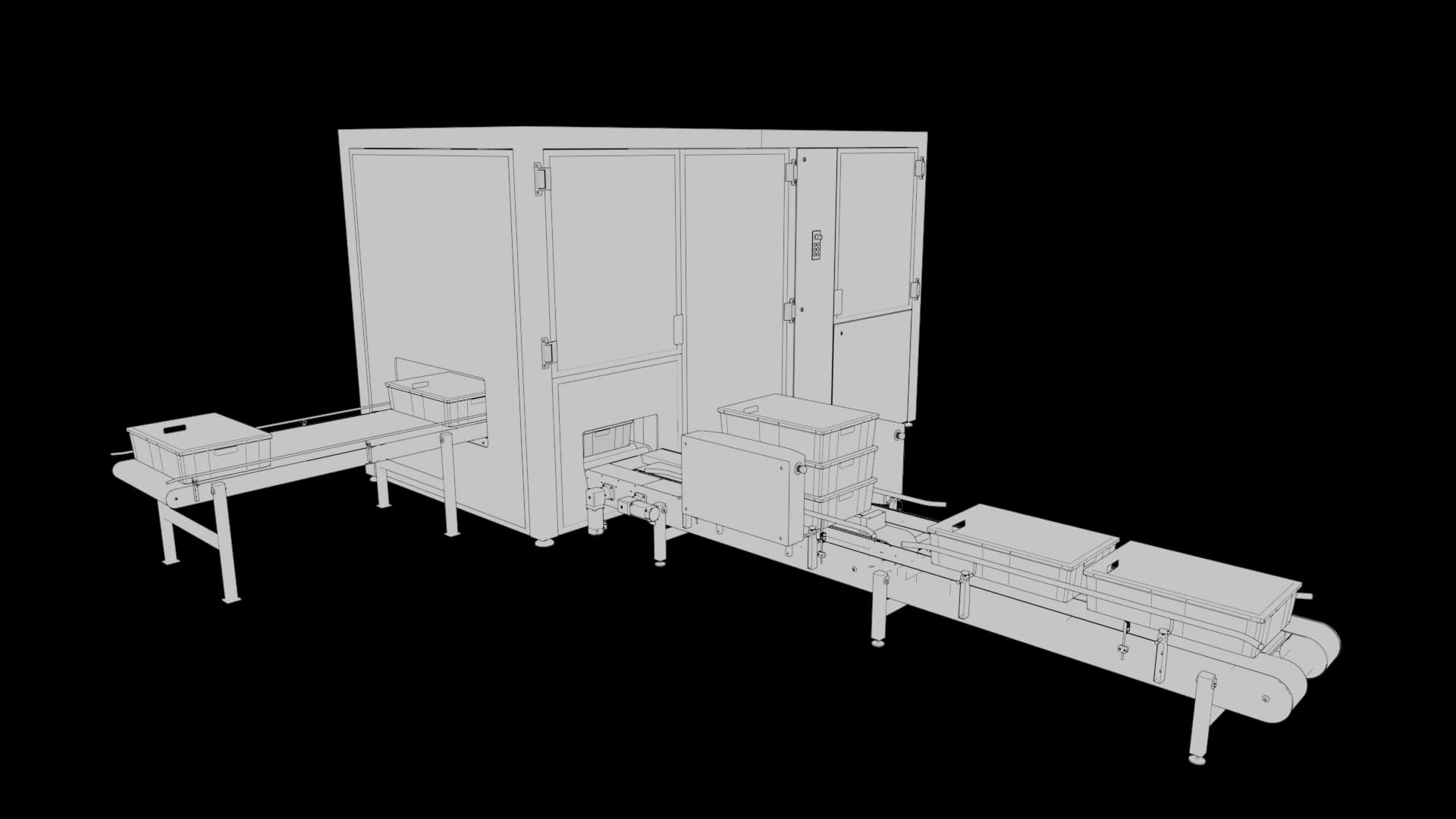 Industrial CAD model before 3D visualization